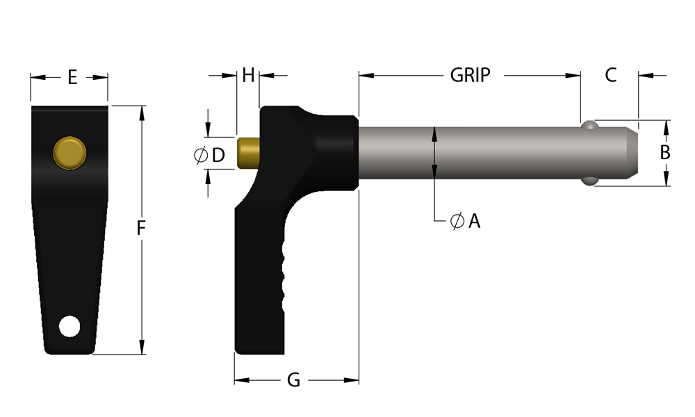 L Handle Pin