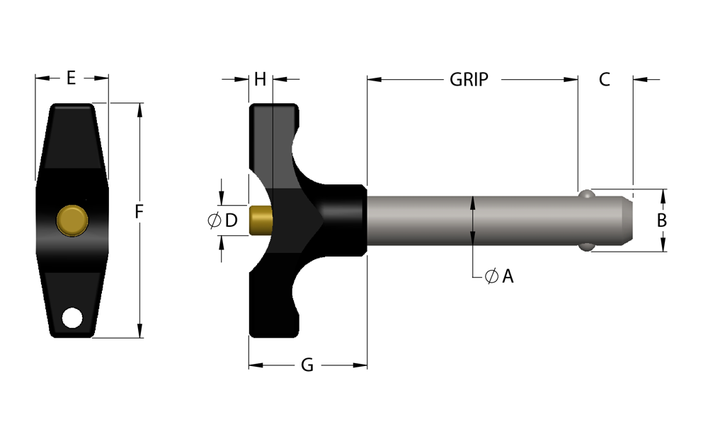 T Handle Pin