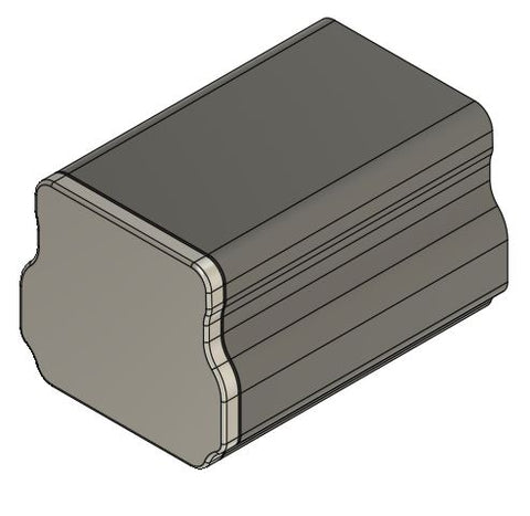 Custom Rail End Cap, 6061 Alum