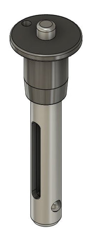Quick Release pin with cutout slot / stainless body & handle / one piece actuator spindle